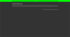 Desktop Screenshot of paraproshop.com